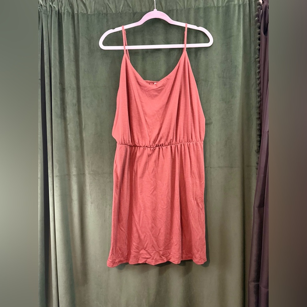 Old Navy Casual Dress Size XL Heathered Coral Brown